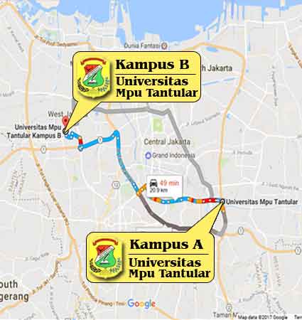Peta dan Lokasi Mpu Tantular Kedoya Jakarta  Nomor