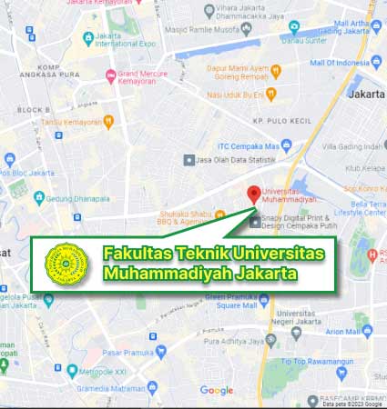 Lokasi Kampus & Peta (Google Map) S2 FT UMJ Nomor